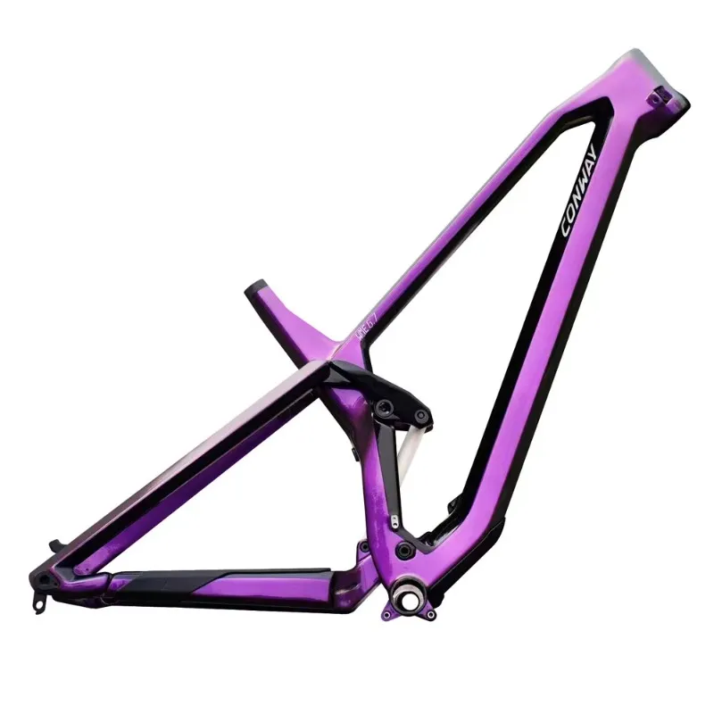 Mountain Biking Downhill - 低価格高品質カーボンファイバーフルサスペンションマウンテンバイクフレーム27.5/29インチディスクブレーキ一体成型DHダウンヒル