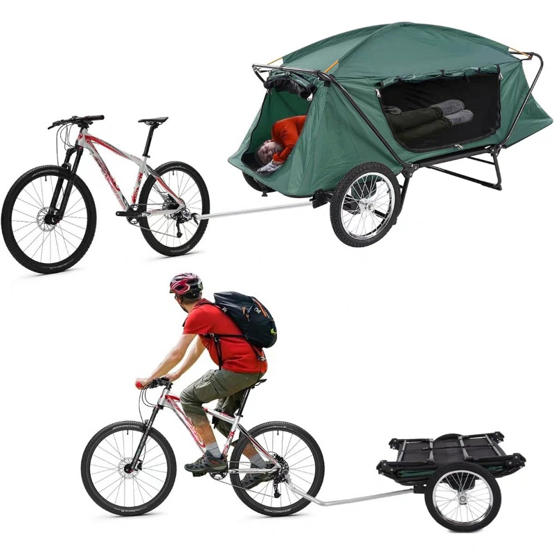 Mountain Biking Camp - 電動自転車マウンテンバイクキャンピングトレーラー、屋外キャンピングカー、サイクリングキャンプ用品オフグランドテント