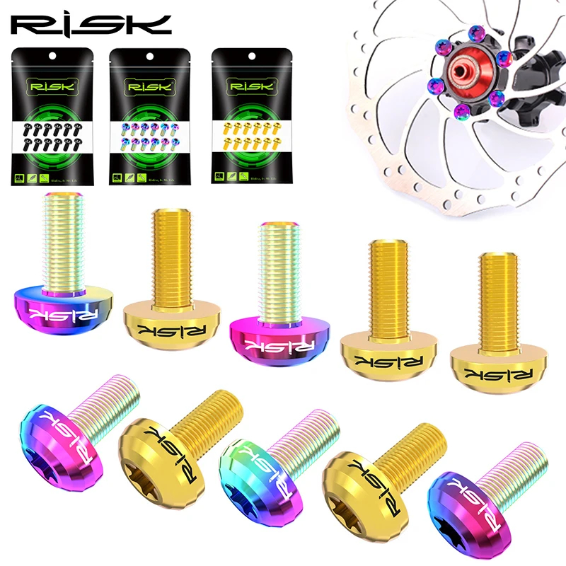 Mtb Brake Rotor - リスク12個入り M5X10mm 自転車ディスクブレーキローターボルト ロードMTBバイク T25 TC4