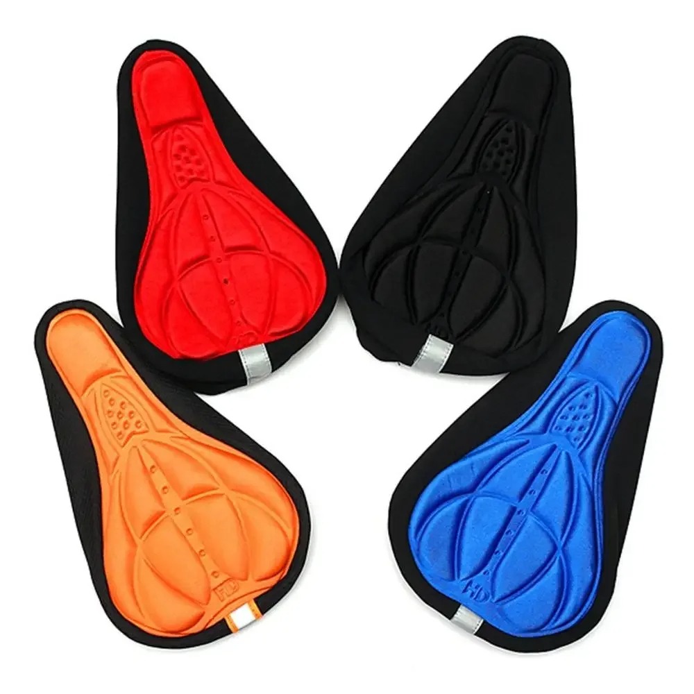 Mountain Biking Pads - 3D 肥厚自転車シートカバーソフトシリコーンスポンジサドルパッドコンフォートクッション MTB マウンテン自転車サイクリングアクセサリー