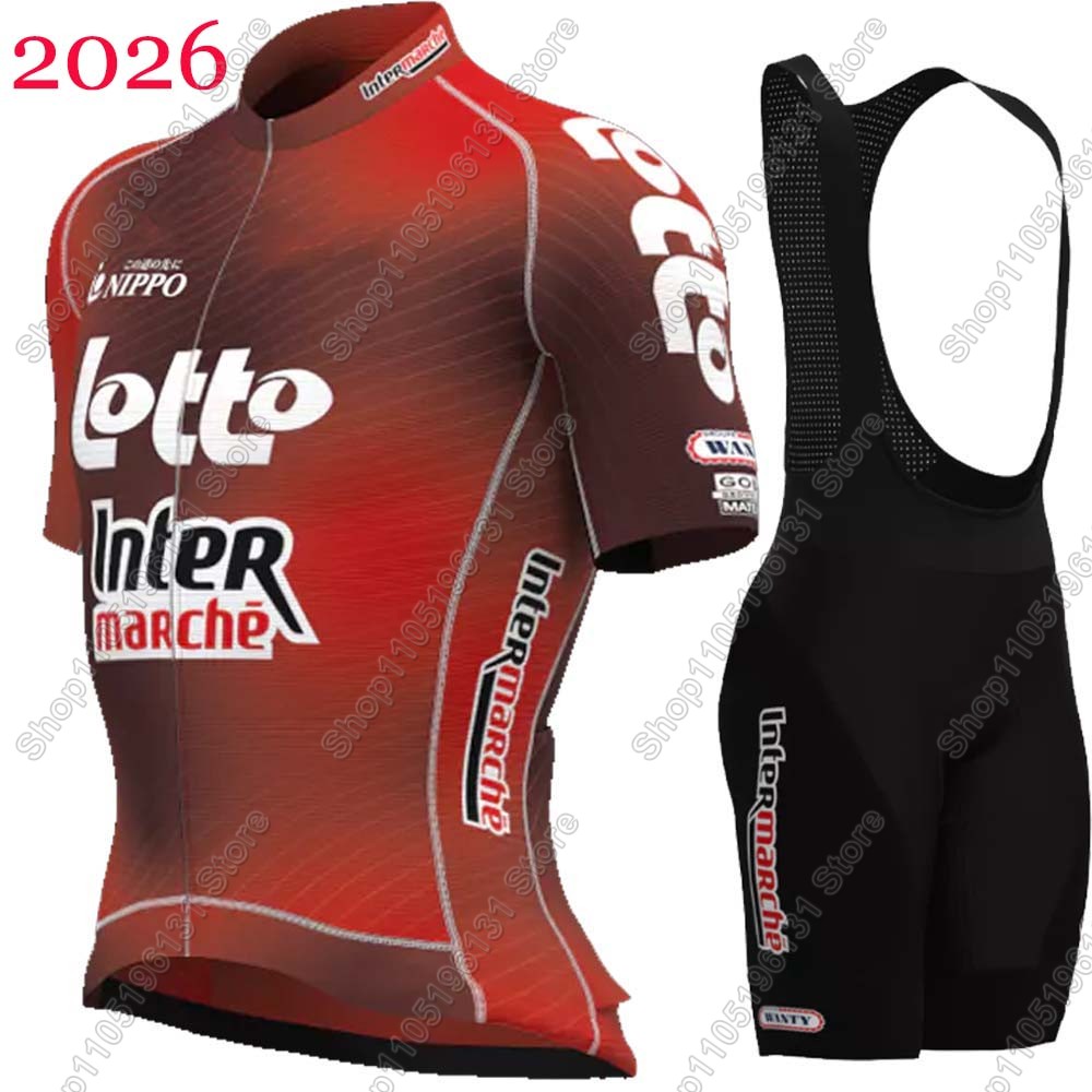 Mountain Biking Jerseys Men - ロトサイクリング 2026 ジャージセット メンズ 夏 ベルギーチームウェア