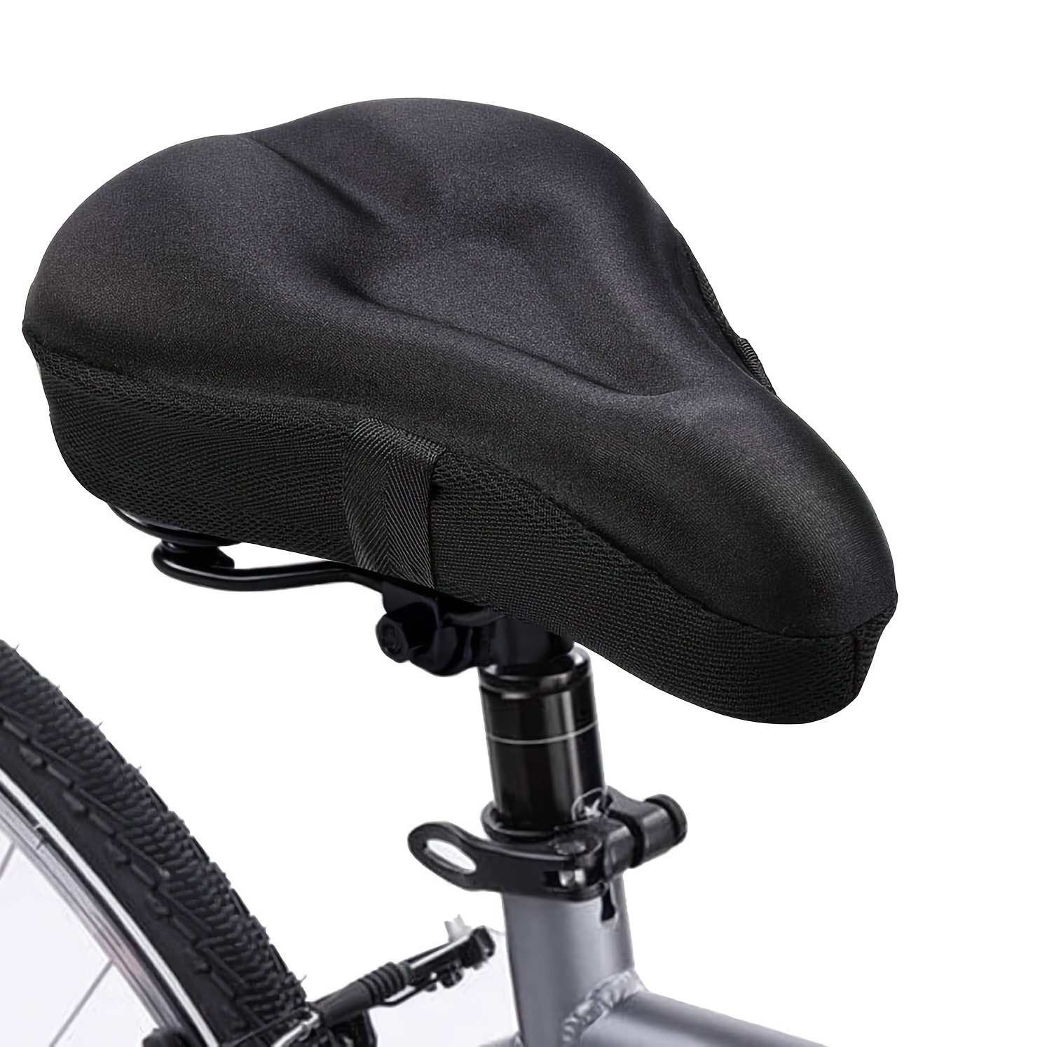 Mountain Biking Pads - 自転車サドル3Dバイクシートカバーパッド入りワイドジェルソフトパッドエクササイズバイクシートクッションワイドフォームマウンテンバイクシートクッション