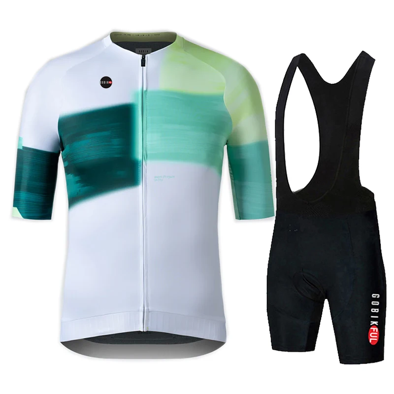 Gobik 夏メンズ半袖サイクリングショーツサスペンダーセッ - Mountain Biking Jerseys Men のレビューと価格
