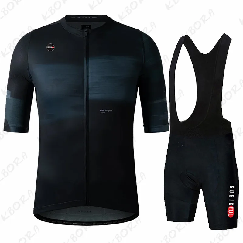 Gobik 夏メンズ半袖サイクリングショーツサスペンダーセッ - Mountain Biking Jerseys Men のレビューと価格