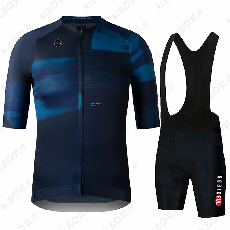Gobik 夏メンズ半袖サイクリングショーツサスペンダーセッ - Mountain Biking Jerseys Men のレビューと価格