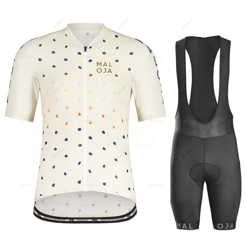 マロハサイクリングジャージー服セット、ビブショーツ、ジェルパ - Mountain Biking Jerseys Men のレビューと価格