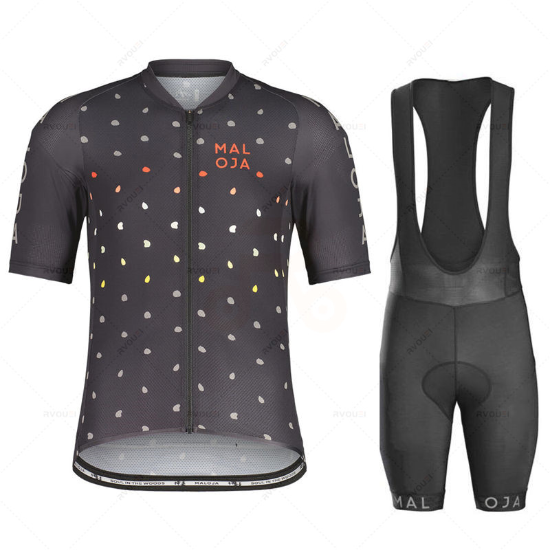 マロハサイクリングジャージー服セット、ビブショーツ、ジェルパ - Mountain Biking Jerseys Men のレビューと価格