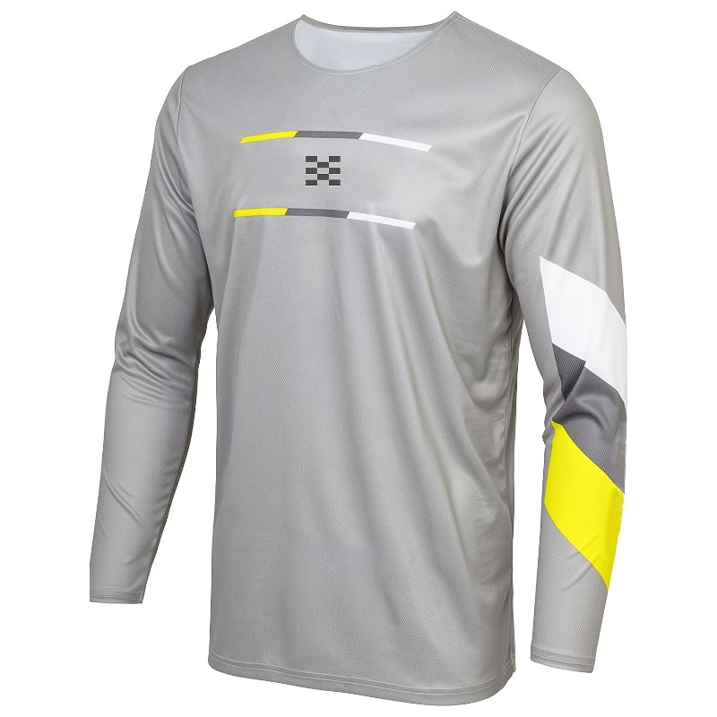 メンズ＆レディース長袖マウンテンバイクシャツ、オフロードバイ - Mountain Biking Long Sleeve Shirt のレビューと価格