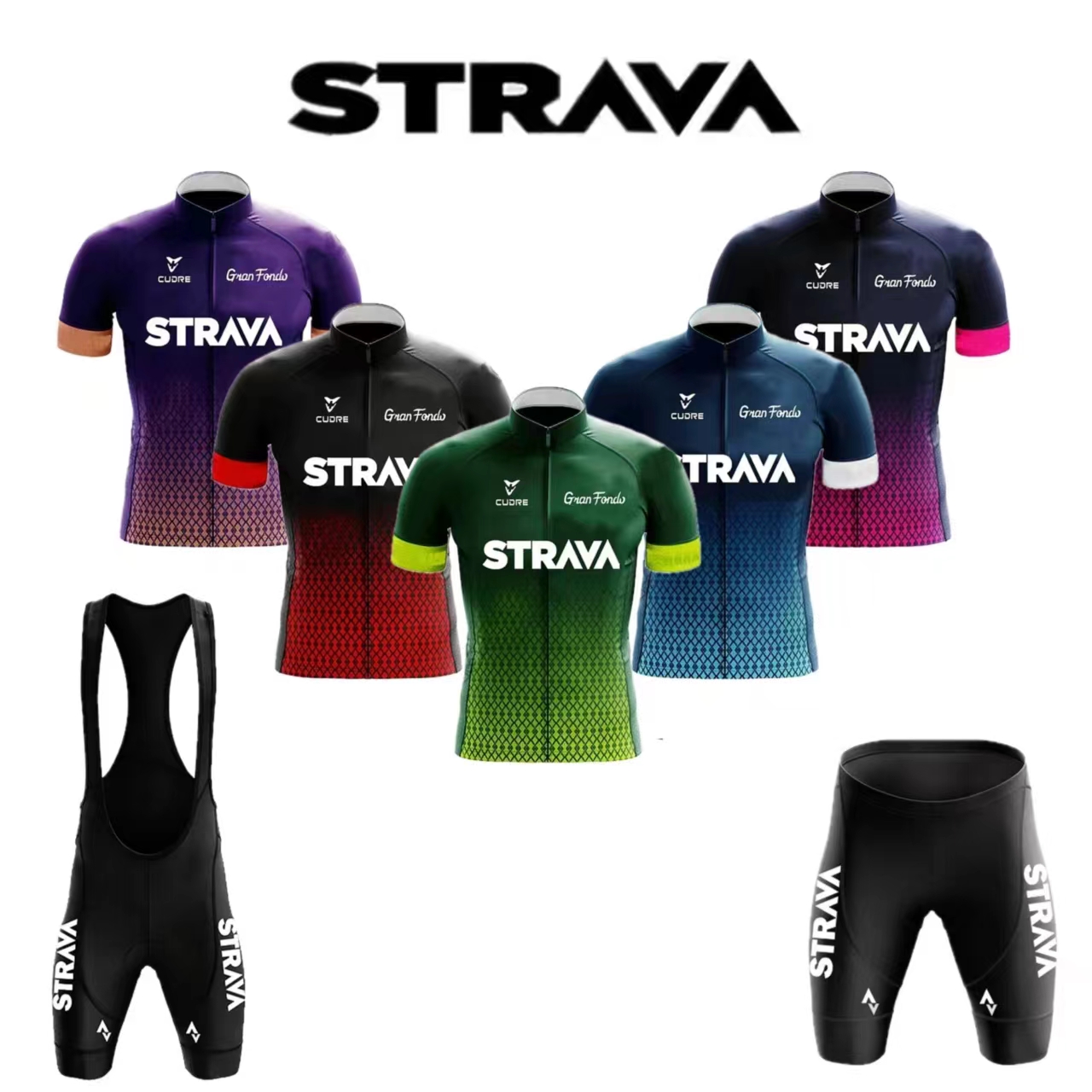 Strava-メンズ半袖ビブショーツ,通気性のあるジャージー - Mountain Biking Jerseys Men のレビューと価格