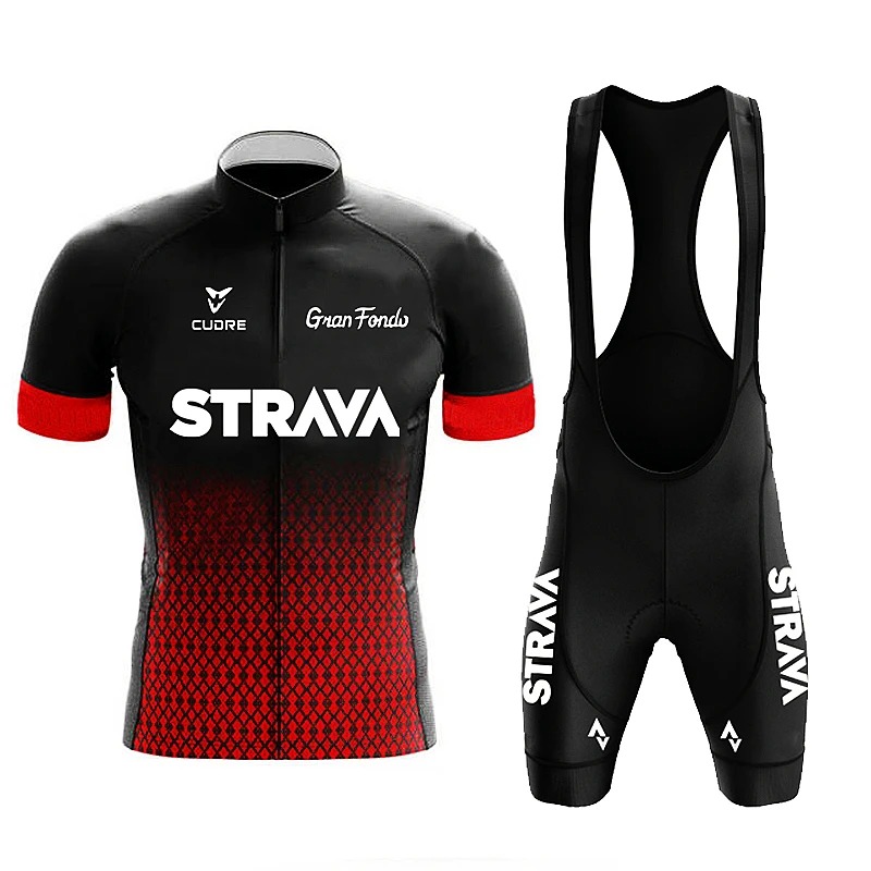 Strava-メンズ半袖ビブショーツ,通気性のあるジャージー - Mountain Biking Jerseys Men のレビューと価格