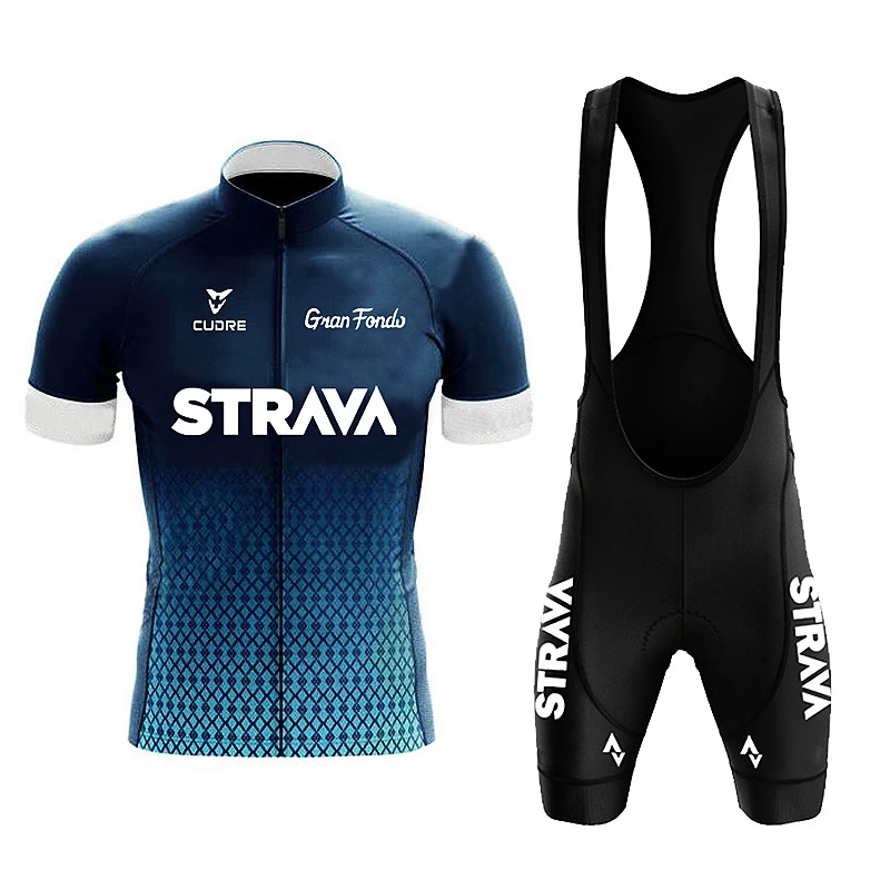 Strava-メンズ半袖ビブショーツ,通気性のあるジャージー - Mountain Biking Jerseys Men のレビューと価格