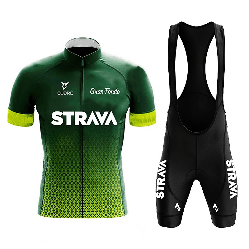 Strava-メンズ半袖ビブショーツ,通気性のあるジャージー - Mountain Biking Jerseys Men のレビューと価格