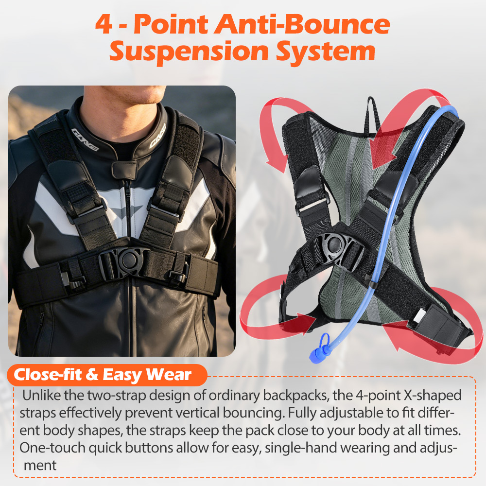 NEWBOLER 5L オートバイサイクリング水分補給パック - Mountain Biking Hydration Pack のレビューと価格